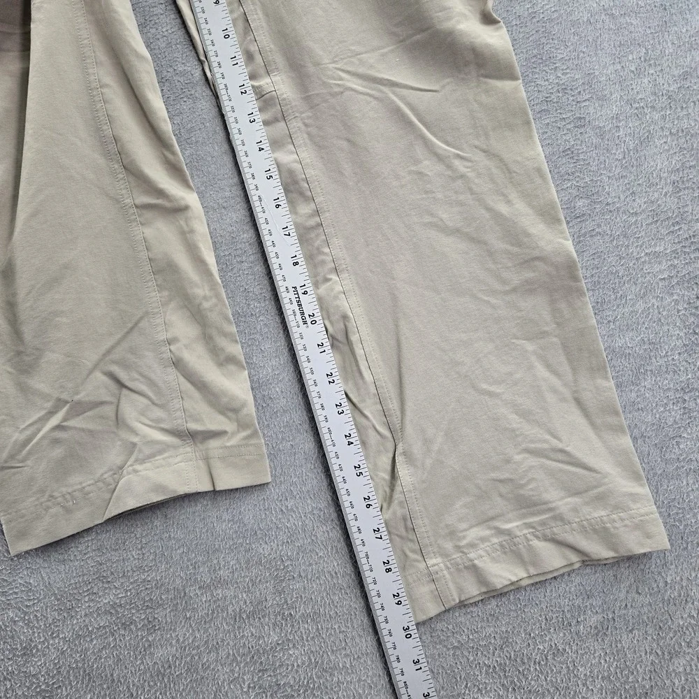 Marmot Women Pants 32 Brown Elastane Nylon Back‎ Pocket Embroidery 30
